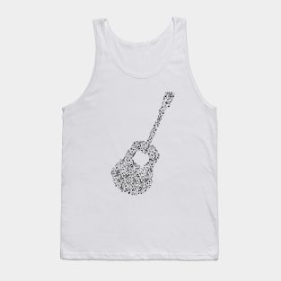 music notes guitar Tank Top